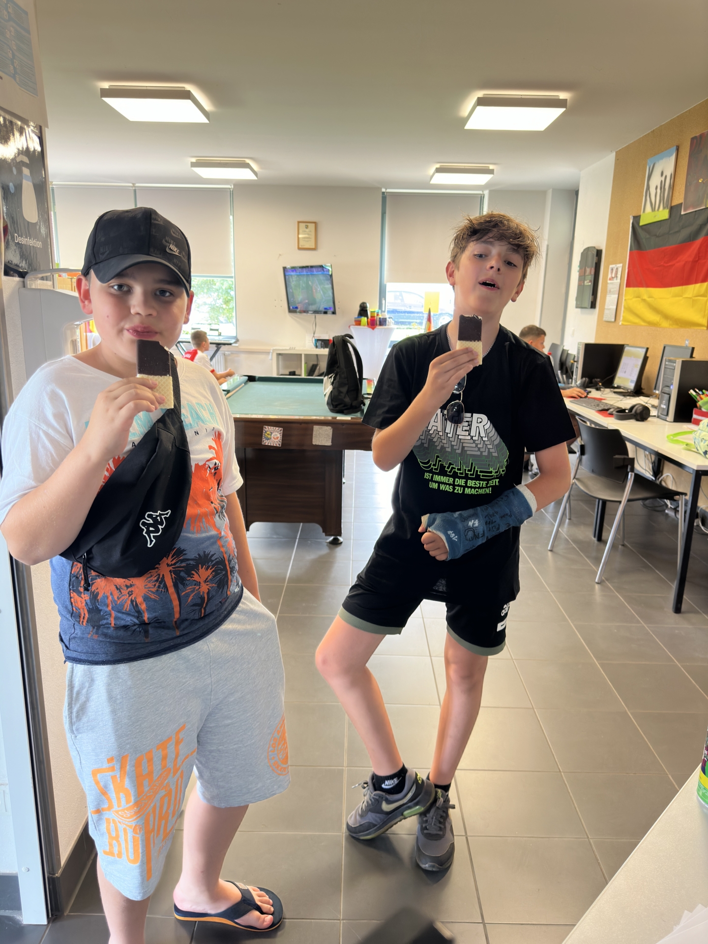 Bild : Eis wird an warmen Sommertagen genossen