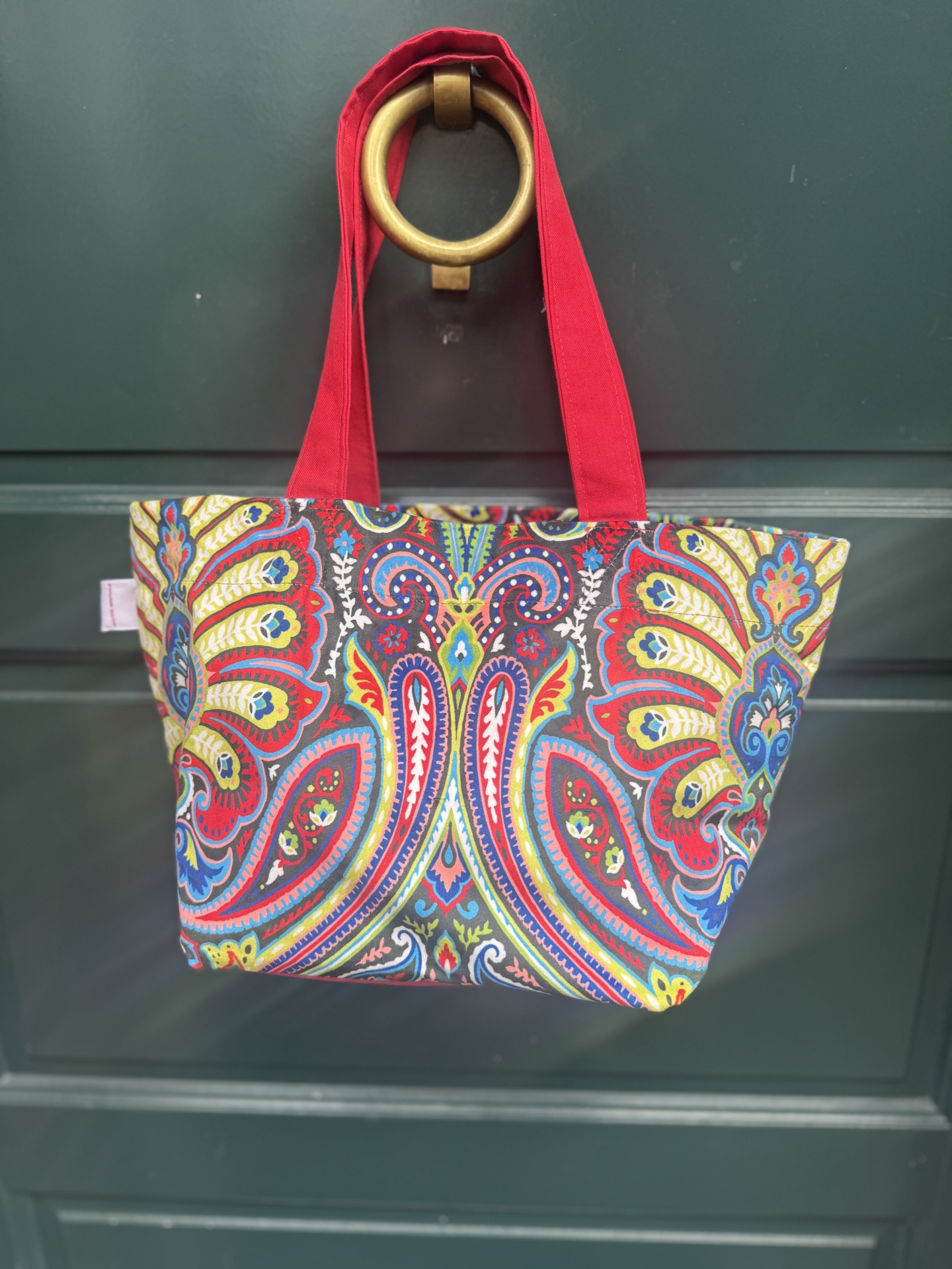 Paisley bunt rot S 