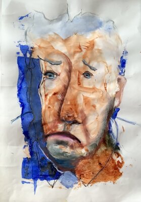 Vorschaubild: Donald Trump, 30x40cm Skizze