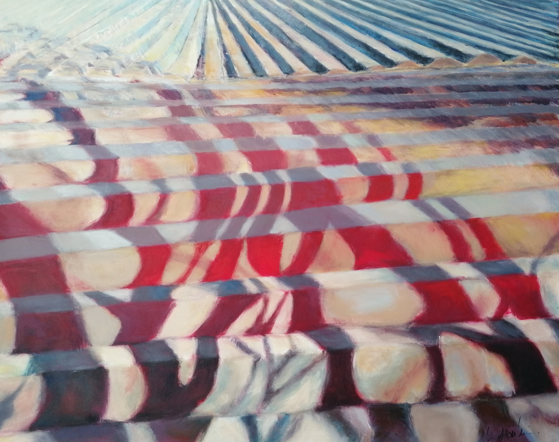Bild: Das Blut der Erde, 80x120cm Acryl auf Leinwand