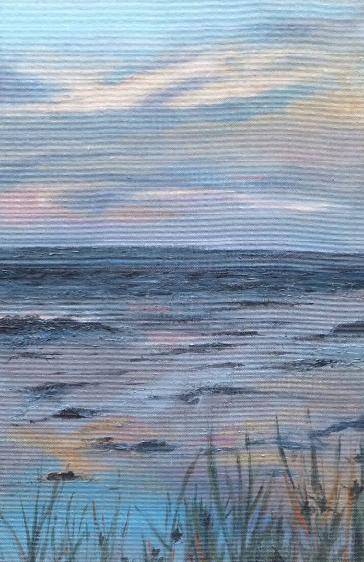 Bild: Nordsee, 50x75cm Acryl auf MDF
