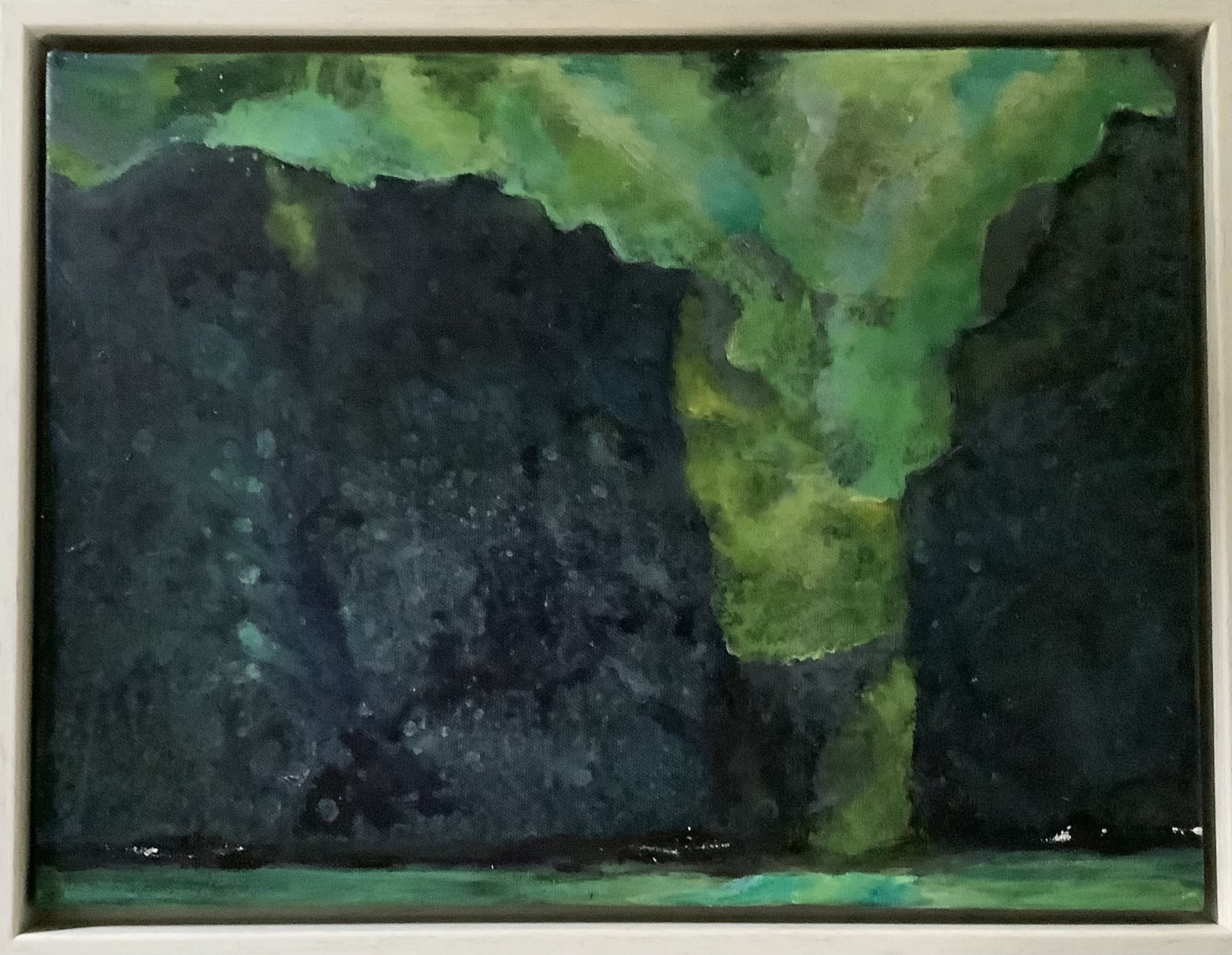 Bild: Wetterleuchten, 30x40cm Acryl auf Leinwand