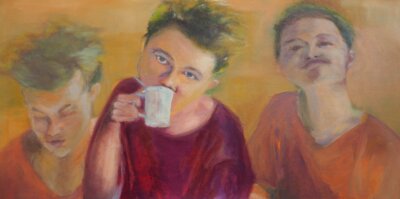 Vorschaubild: Sonntags, 100x50cm Acryl auf Leinwand