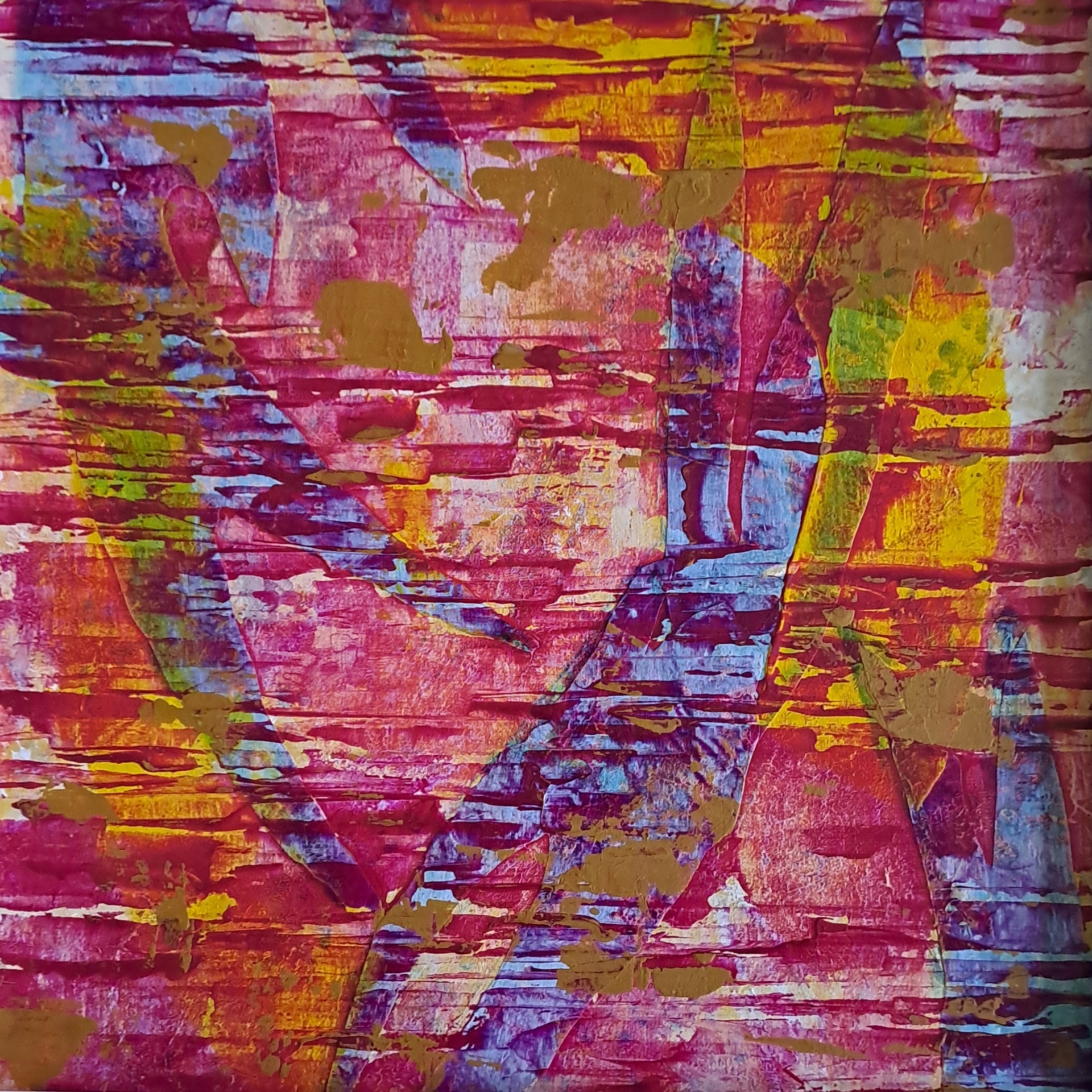 Bild: Bildstörung I, Mixed Media, 30x30 cm