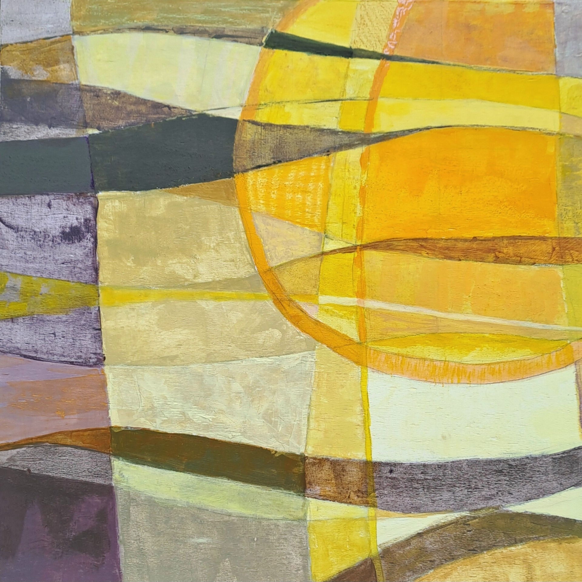 Bild: Sonntag, 50x50cm Acryl auf Holz