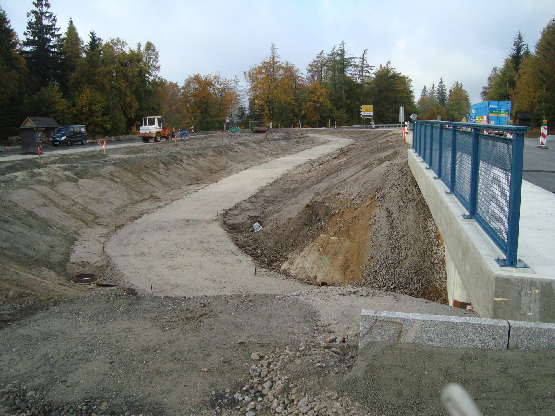 Bild : Bauvorhaben Radweg mit Brücke in Tröstau Silberhaus | 2016 | Bausumme ca. 1.260.000 €