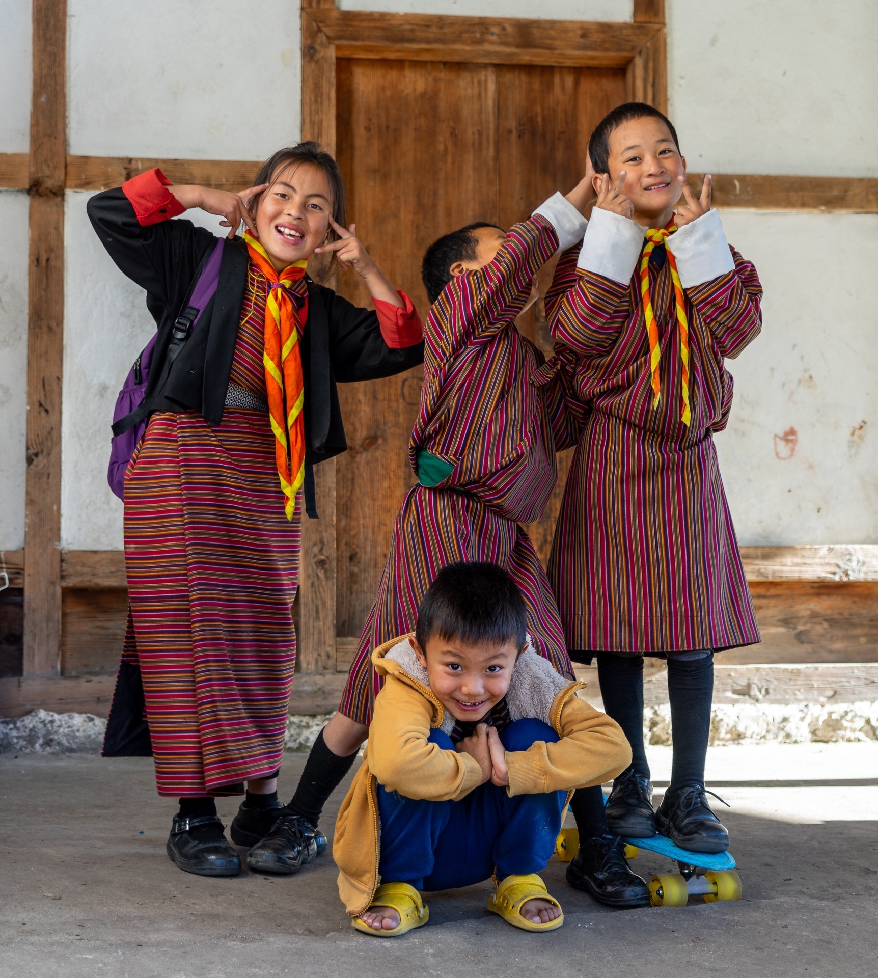 Menschen in Bhutan  (Bild vergr&ouml;&szlig;ern)