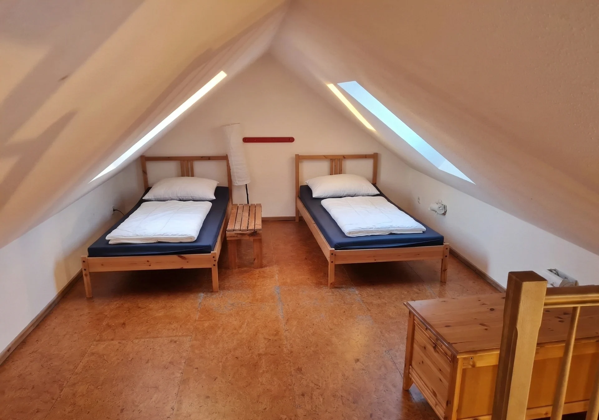 Bild: Friedenshaus in Heinersdorf Dachboden rechts