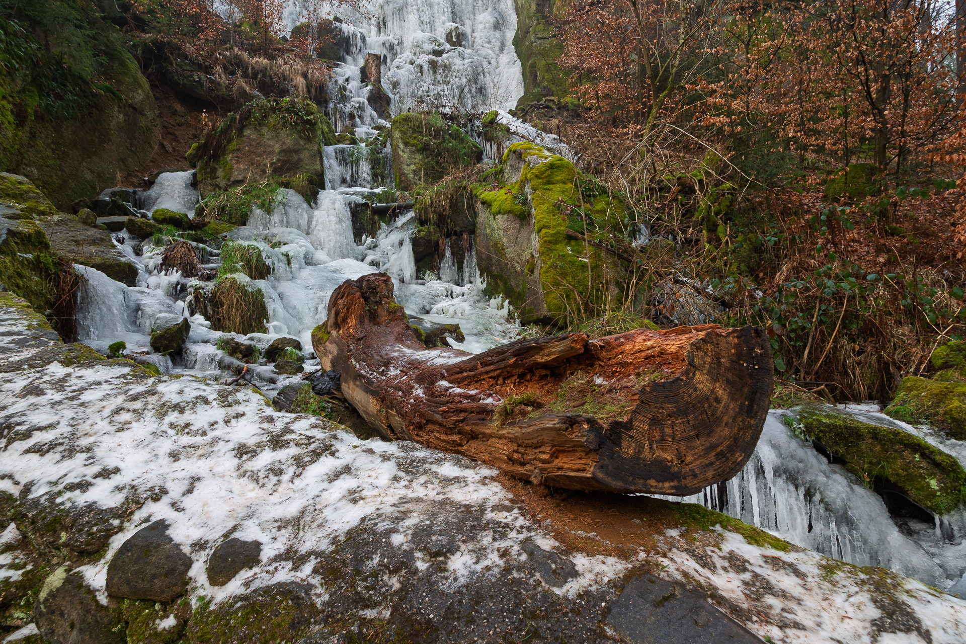 Peter Haider -  am Blauenthaler Wasserfall  (Bild vergr&ouml;&szlig;ern)