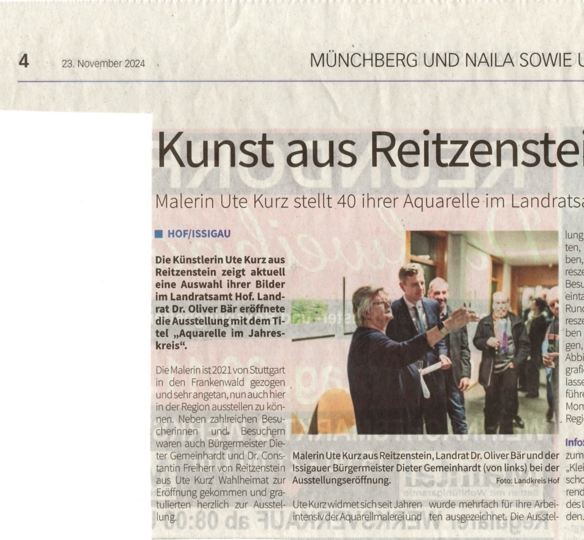Bericht Wochenspiegel M&uuml;nchberg und Naila vom 23.11.2024  (Bild vergr&ouml;&szlig;ern)
