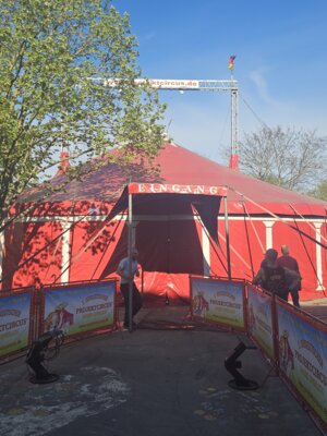 Vorschaubild: Fertig - das Zelt steht
