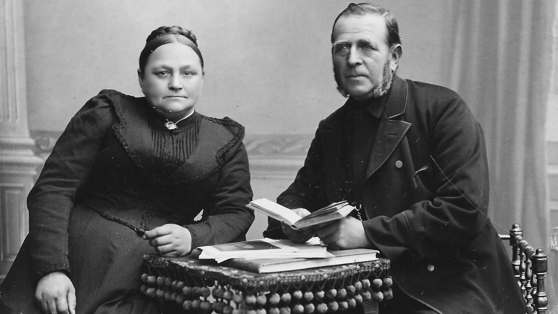 Bild: Eheleute Johann und Anna Christina, geb. Jebe um 1900