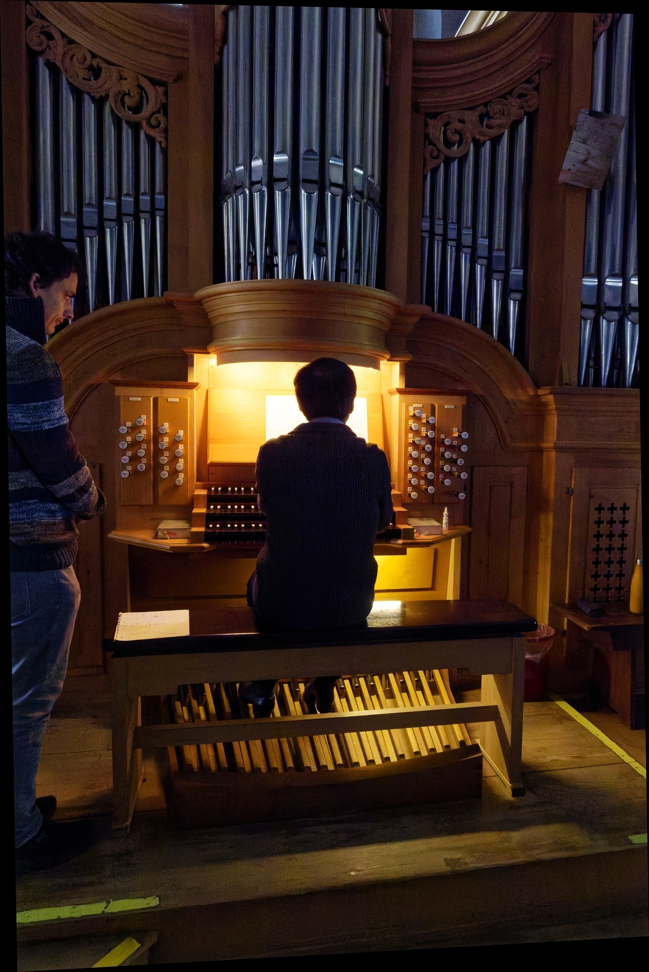 An der Orgel ... 