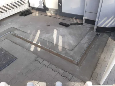 Vorschaubild: Rinnenumbau Betonfundament ACO - ACO Rinnentausch Tankstelle - ACO Rinne t Str