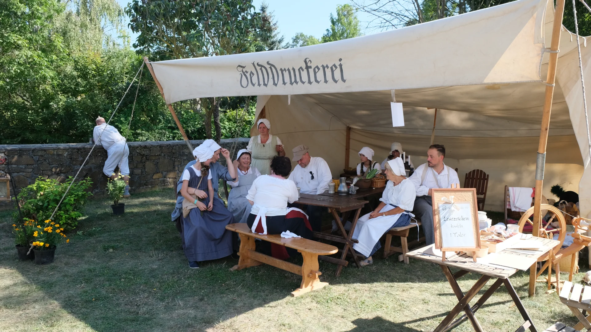 Bild: Dorf 1813 mit Schmied
