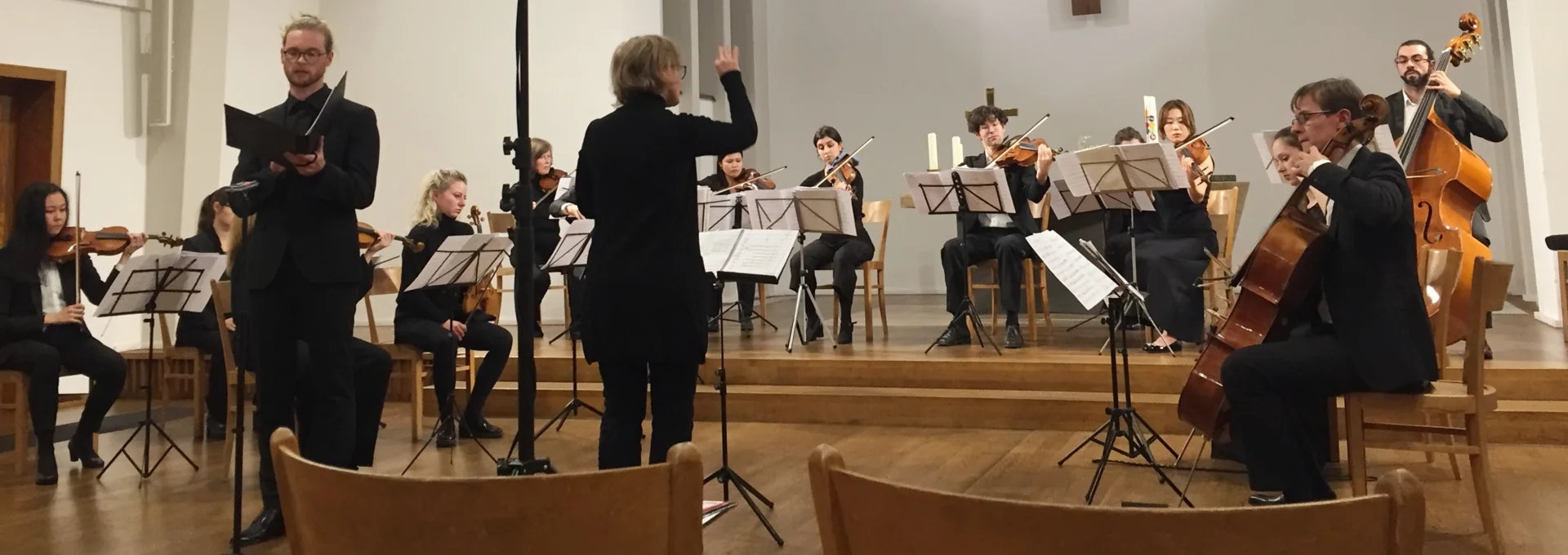 &bdquo;Ann&auml;herungen&ldquo;, Konzert mit dem Mendelssohn Kammerorchester Leipzig, Leitung: Anna Shefelbine, 2021  (Bild vergr&ouml;&szlig;ern)