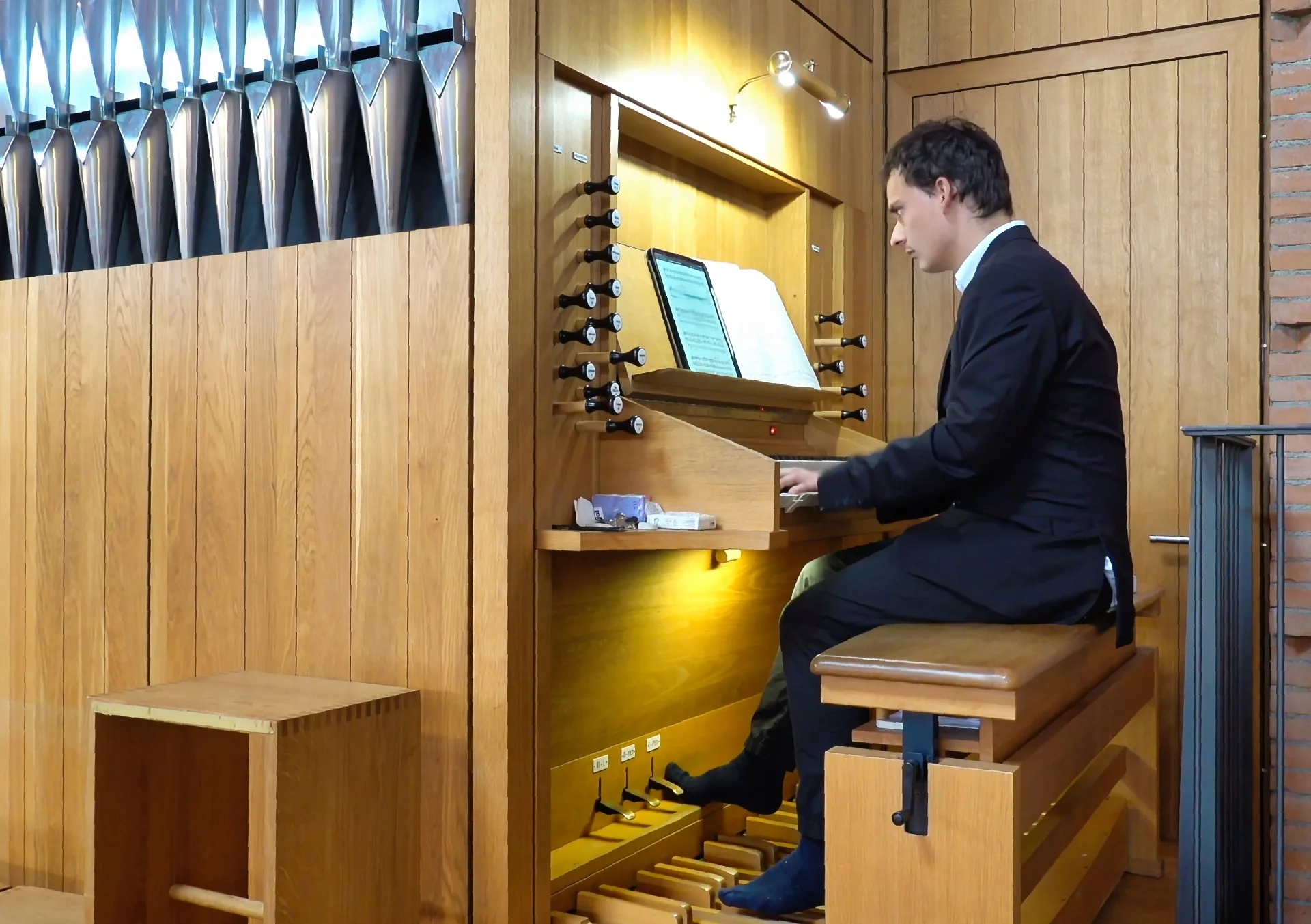 An der Orgel Simon Schorre 