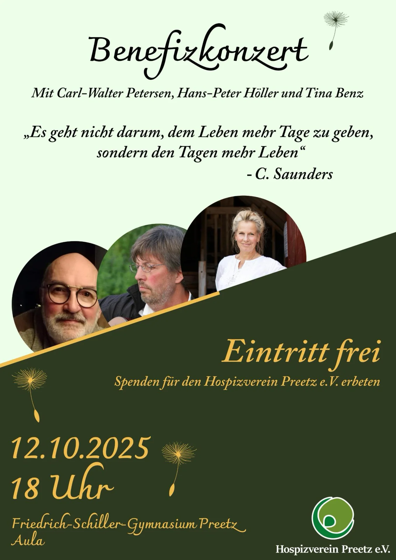 Zur Galerie: Benefizkonzert mit Tina Benz, Hans-Peter Höller und Carl-Walter Petersen