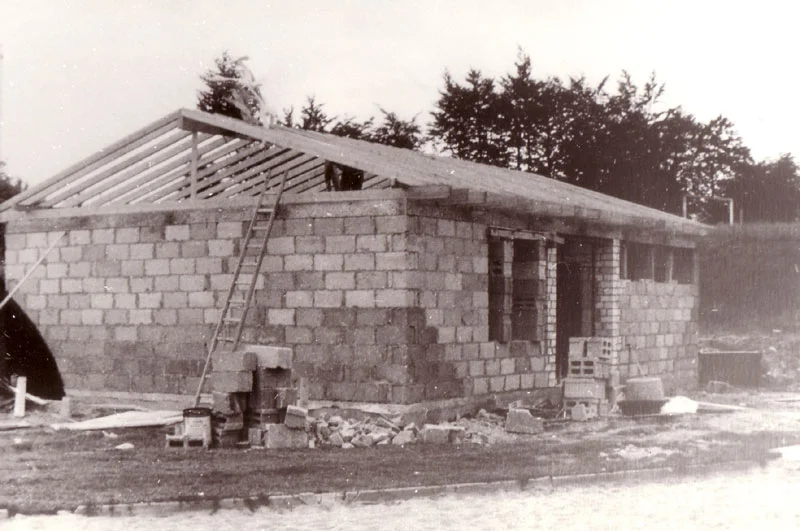 Sportheimneubau - 1. Bauabschnitt September 1975  (Bild vergr&ouml;&szlig;ern)