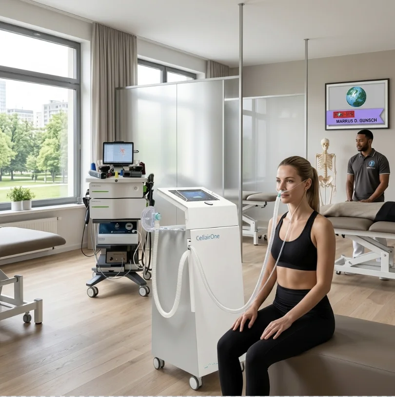 Bild: Hypoxie-Zelltherapie-IHT/IHHT Gunsch Physio Balance® Privatpraxis Physiotherapie Osteopathie Chiropraktik Schmerztherapie