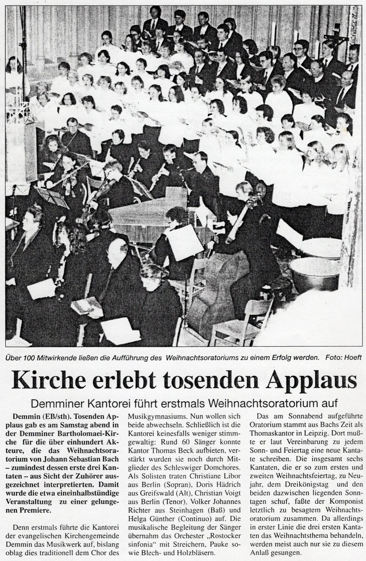 Foto der Galerie: 30 Jahre Kantorei Demmin