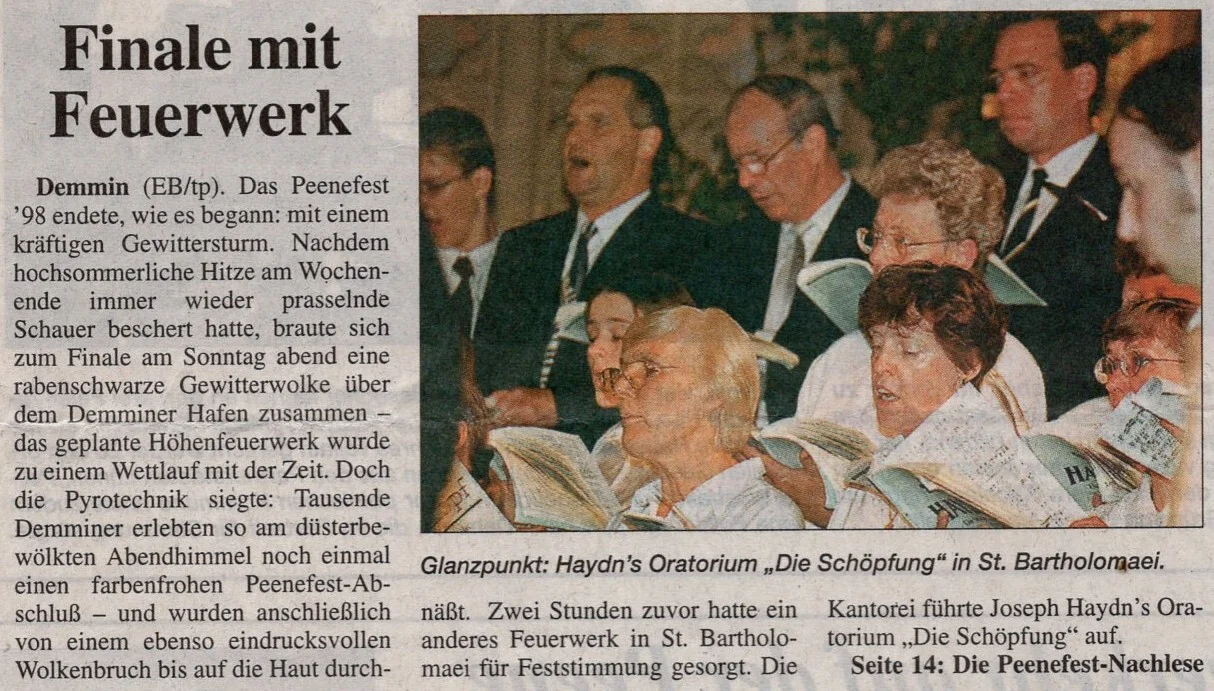 Foto der Galerie: 30 Jahre Kantorei Demmin