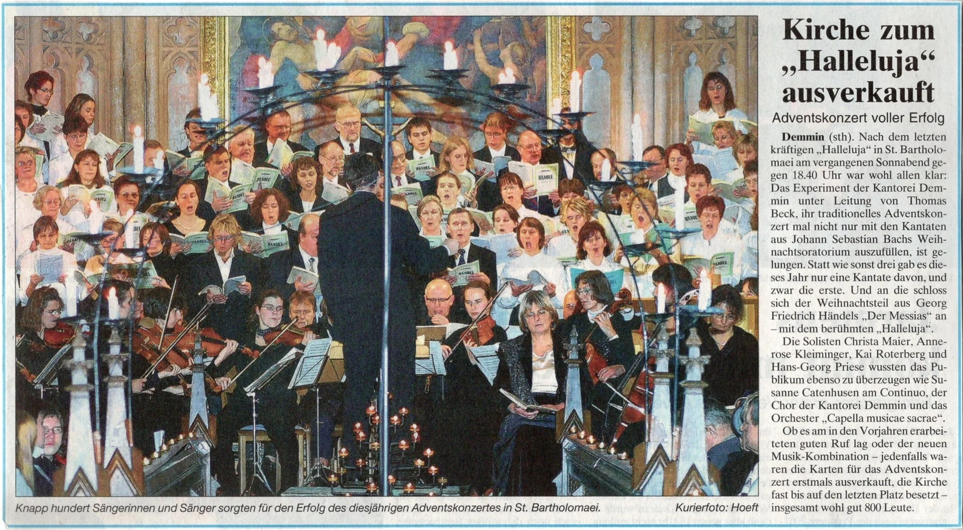 Foto der Galerie: 30 Jahre Kantorei Demmin