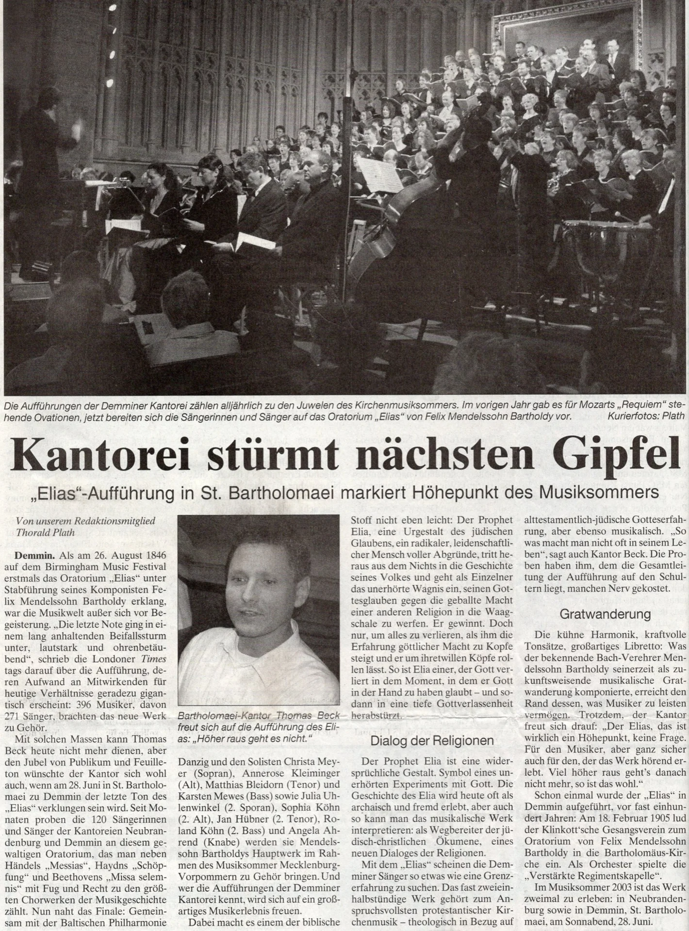 Foto der Galerie: 30 Jahre Kantorei Demmin