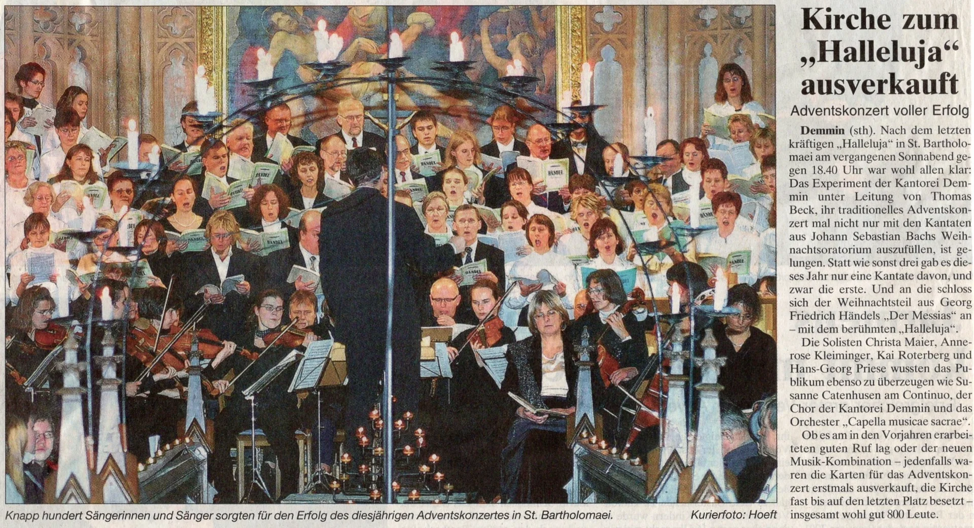 Foto der Galerie: 30 Jahre Kantorei Demmin