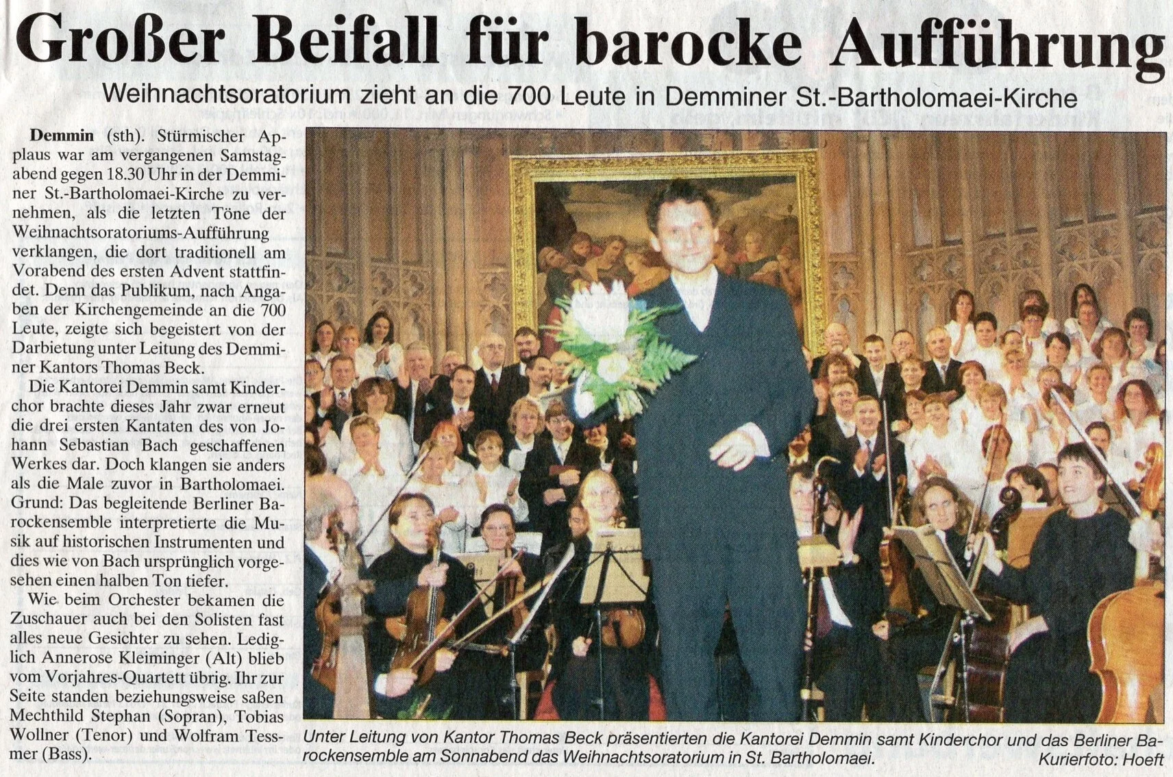 Foto der Galerie: 30 Jahre Kantorei Demmin
