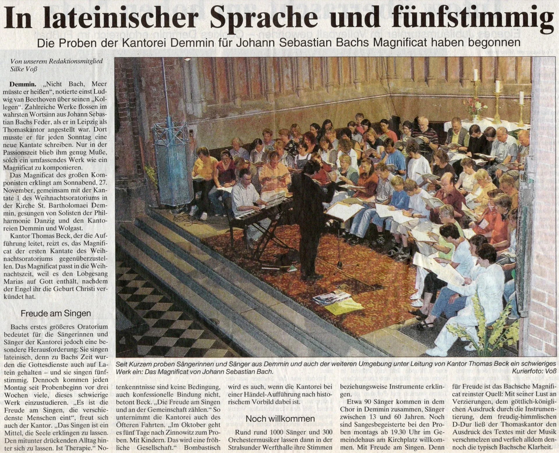 Foto der Galerie: 30 Jahre Kantorei Demmin