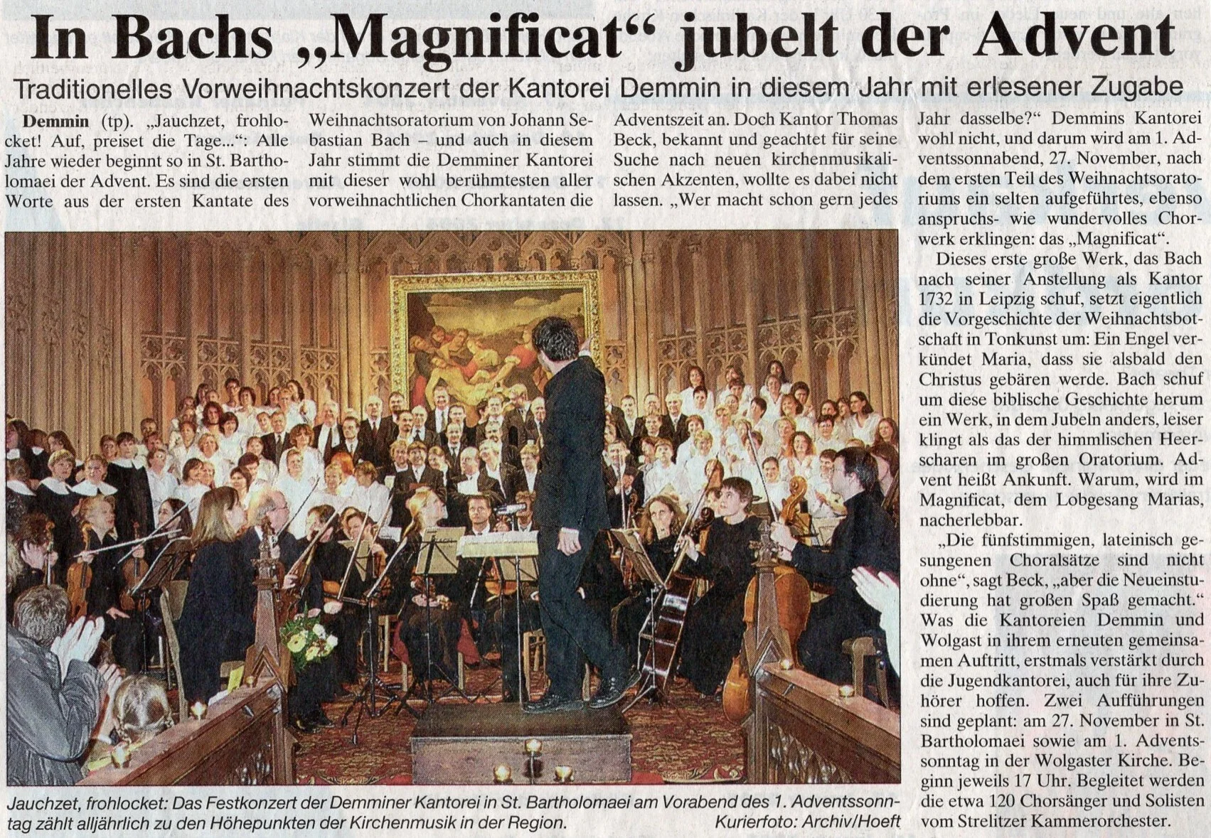 Foto der Galerie: 30 Jahre Kantorei Demmin