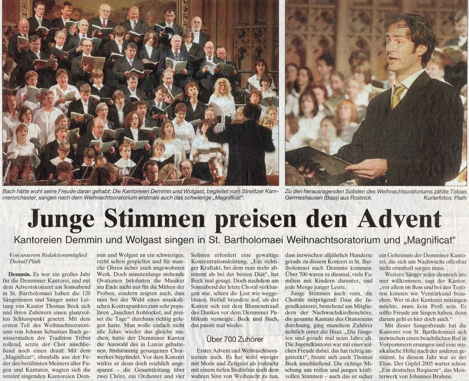 Foto der Galerie: 30 Jahre Kantorei Demmin