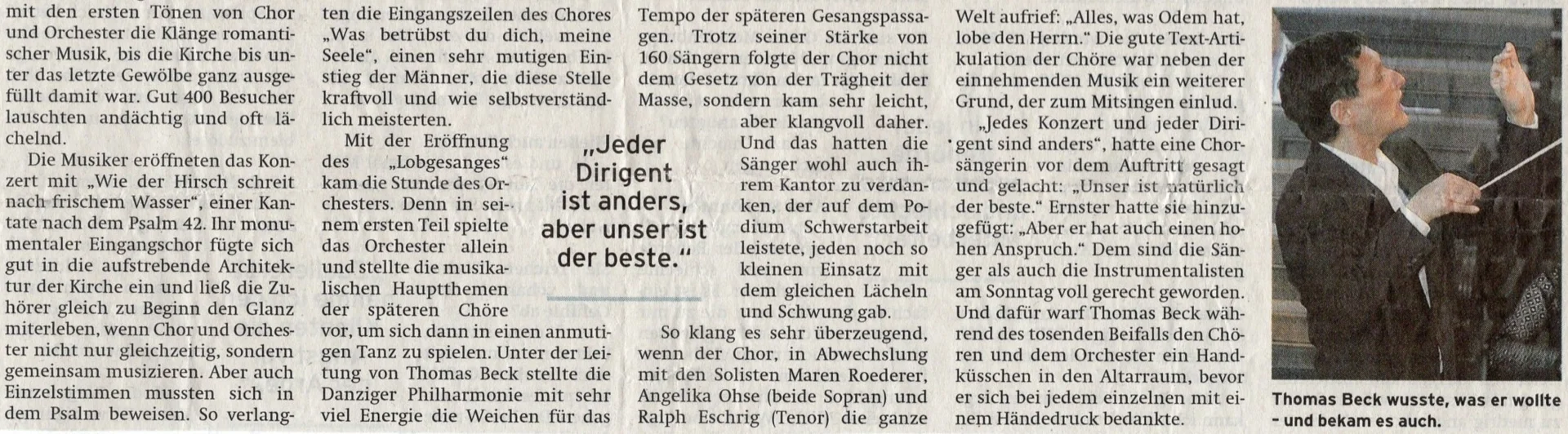 Foto der Galerie: 30 Jahre Kantorei Demmin