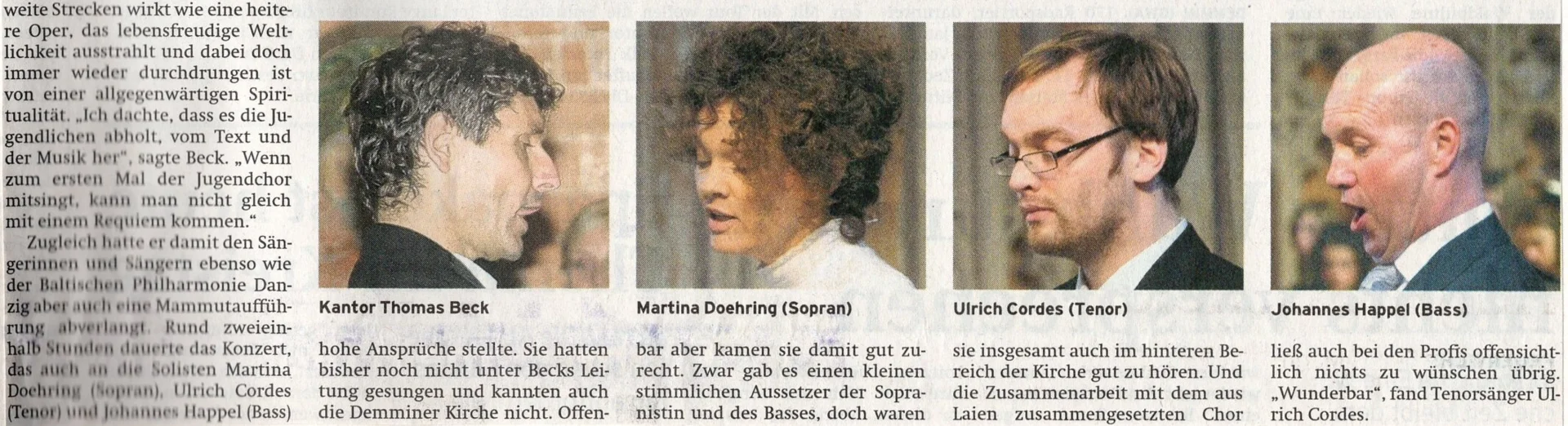 Foto der Galerie: 30 Jahre Kantorei Demmin