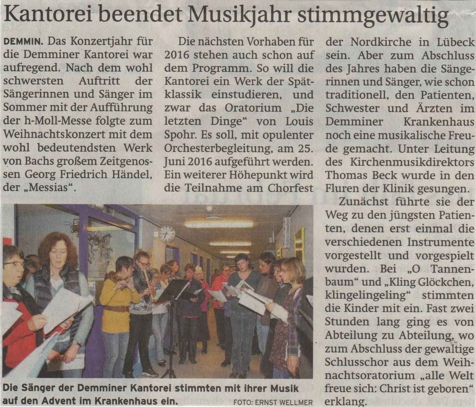 Foto der Galerie: 30 Jahre Kantorei Demmin
