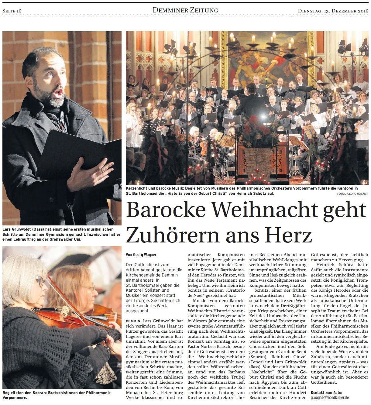 Foto der Galerie: 30 Jahre Kantorei Demmin