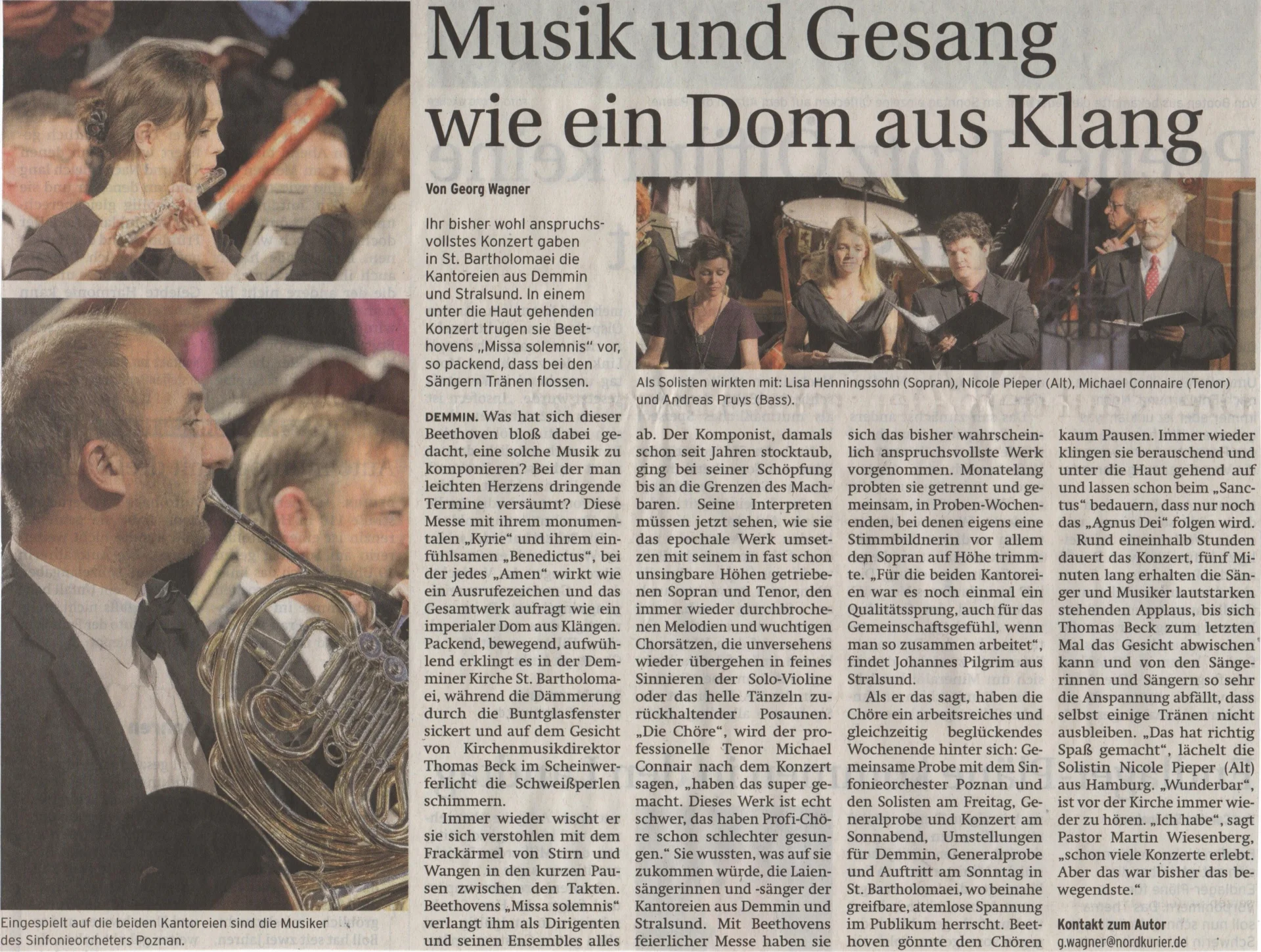 Foto der Galerie: 30 Jahre Kantorei Demmin