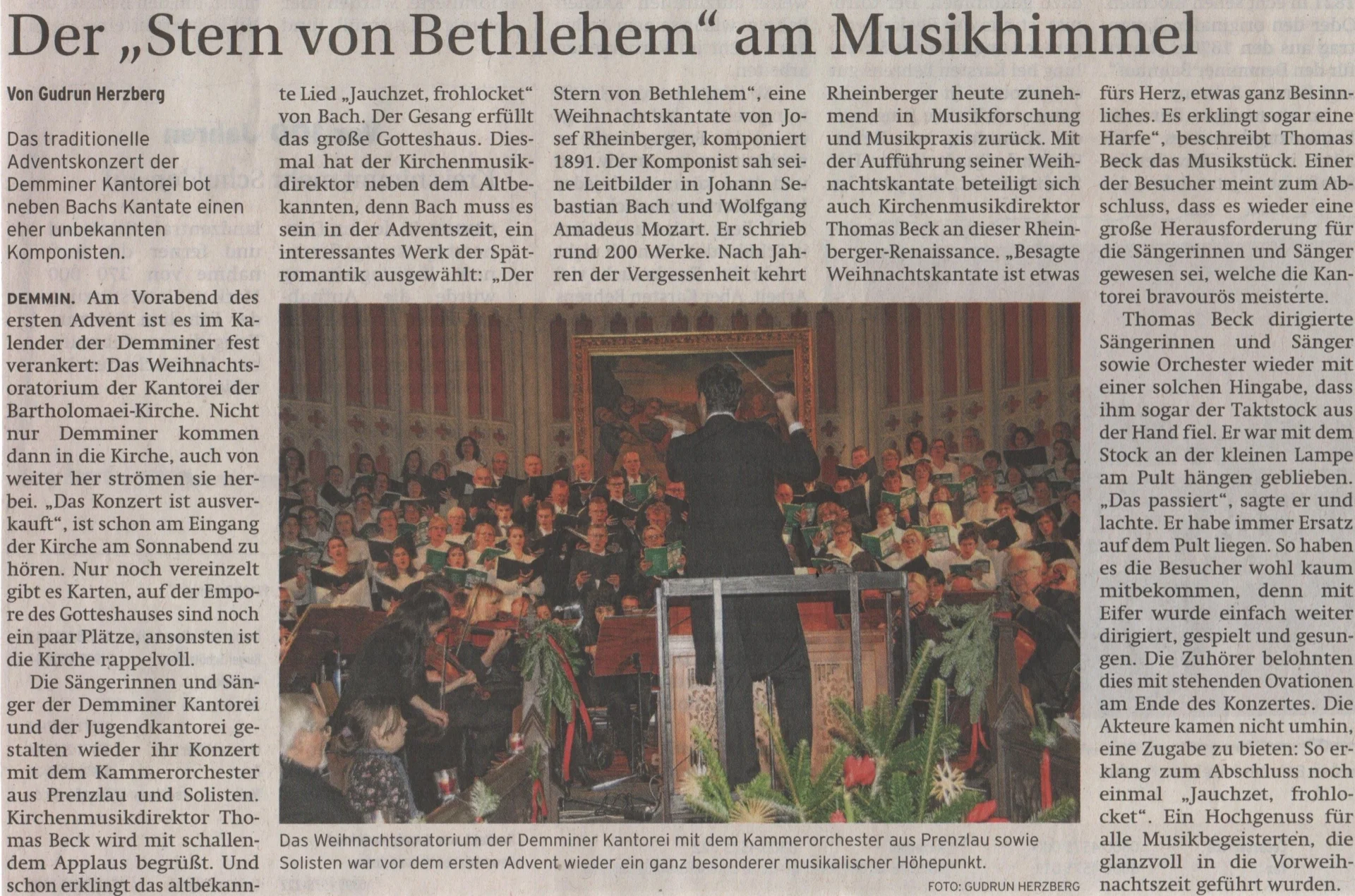 Foto der Galerie: 30 Jahre Kantorei Demmin