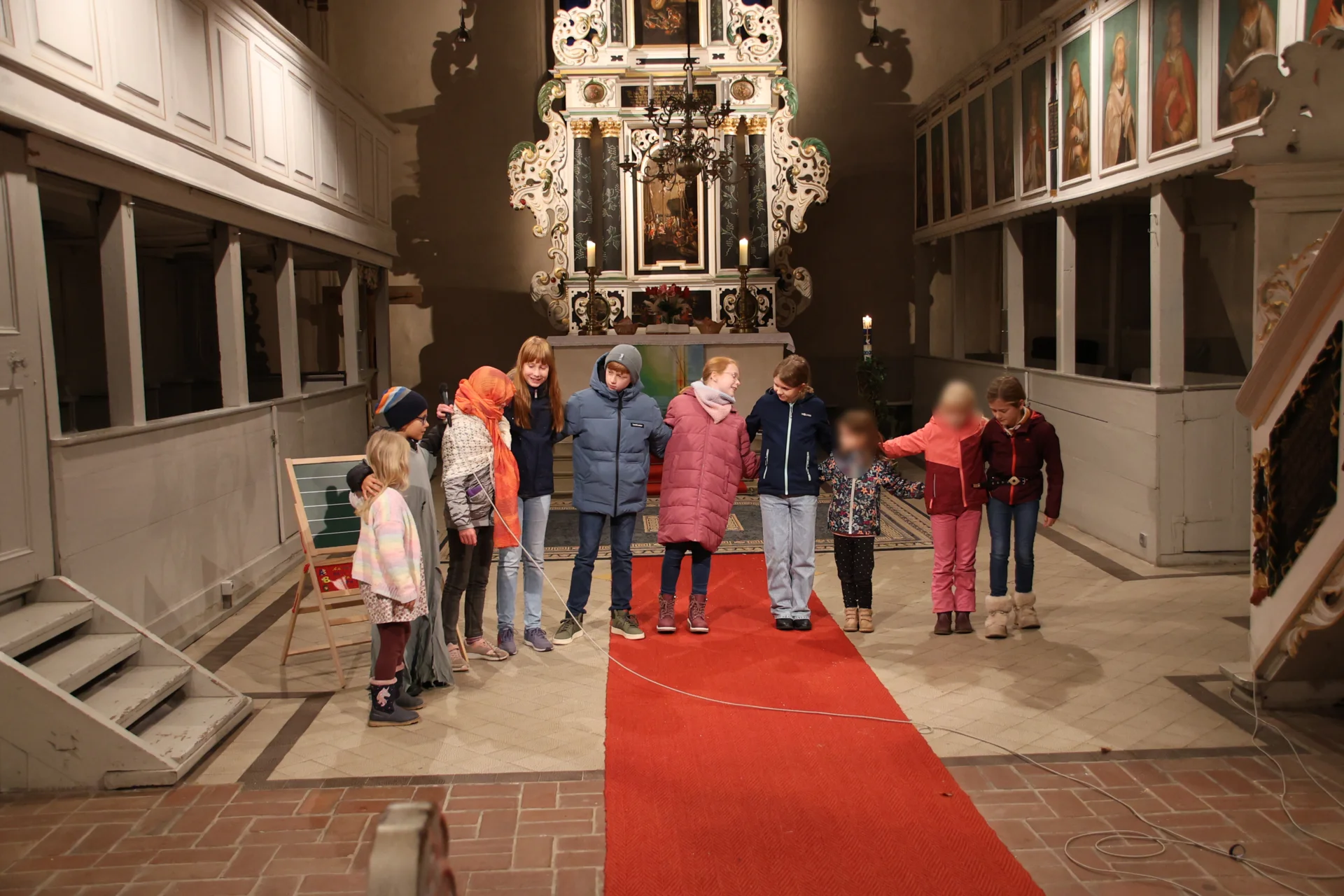 Martinsspiel in Kremmen, Foto: M. Dill  (Bild vergr&ouml;&szlig;ern)