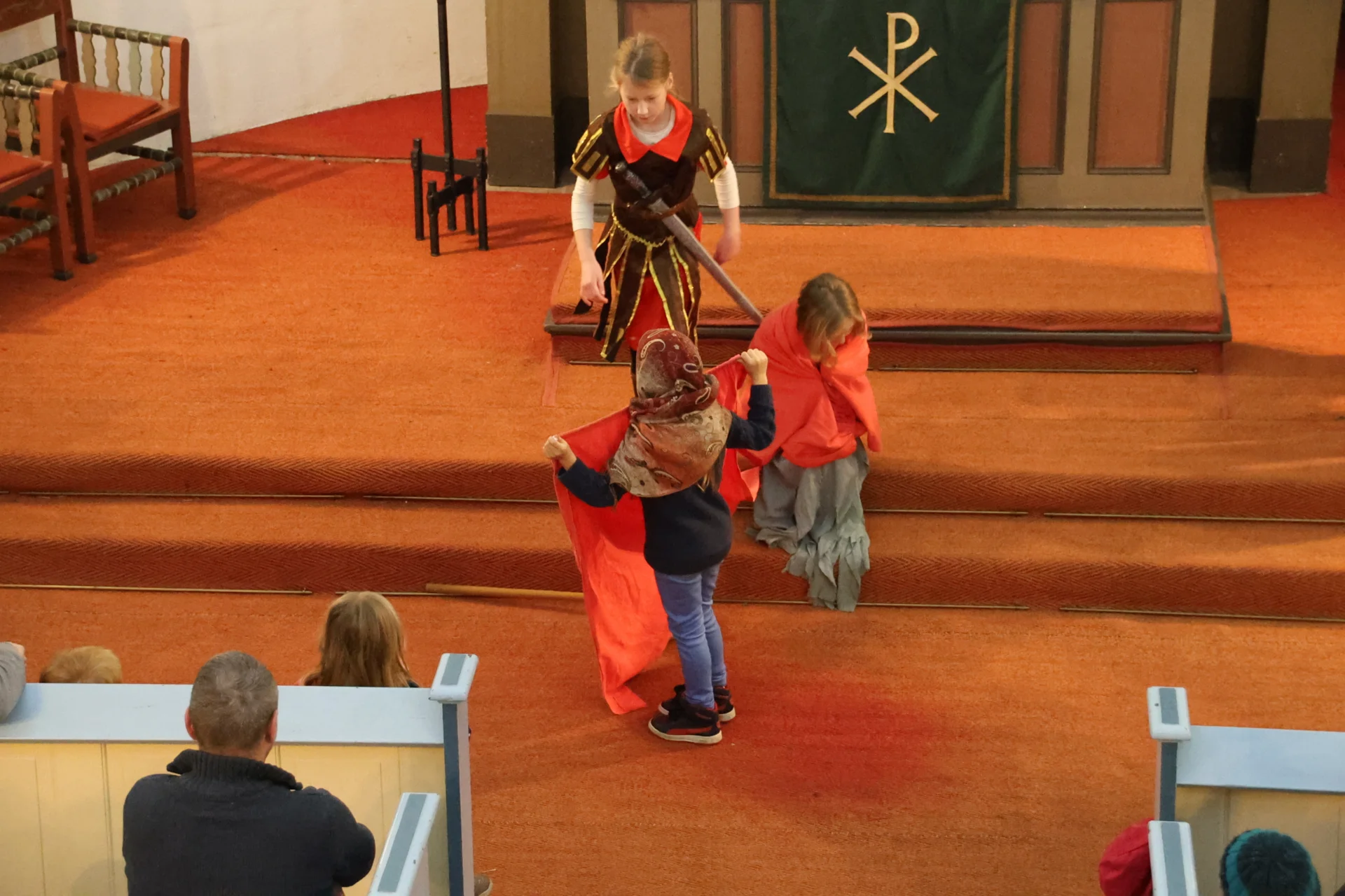 Martinsspiel in Sommerfeld, Foto: M. Dill  (Bild vergr&ouml;&szlig;ern)