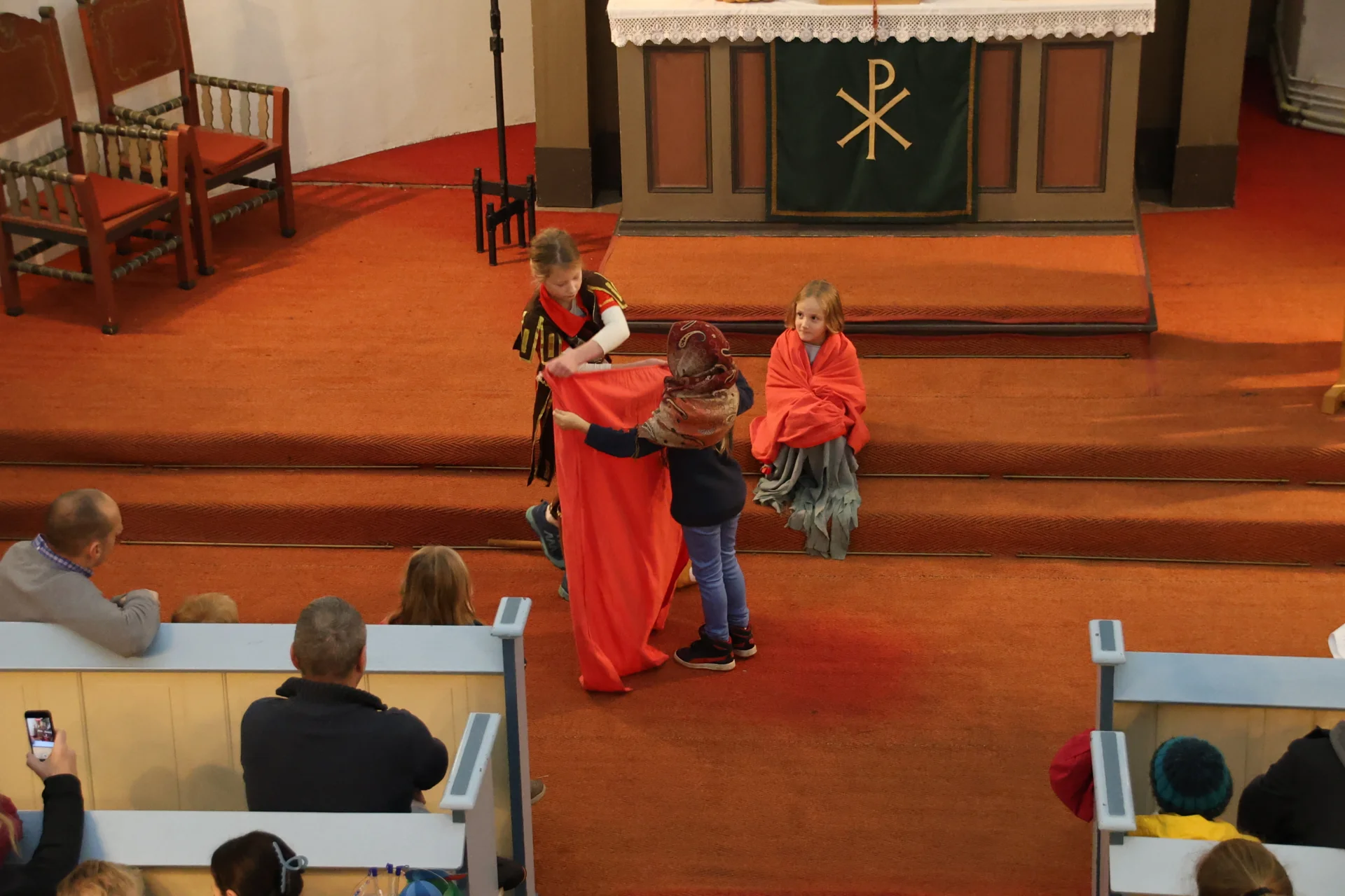 Martinsspiel in Sommerfeld, Foto: M. Dill  (Bild vergr&ouml;&szlig;ern)