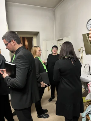 Vorschaubild: Backstage in der Sakristei...