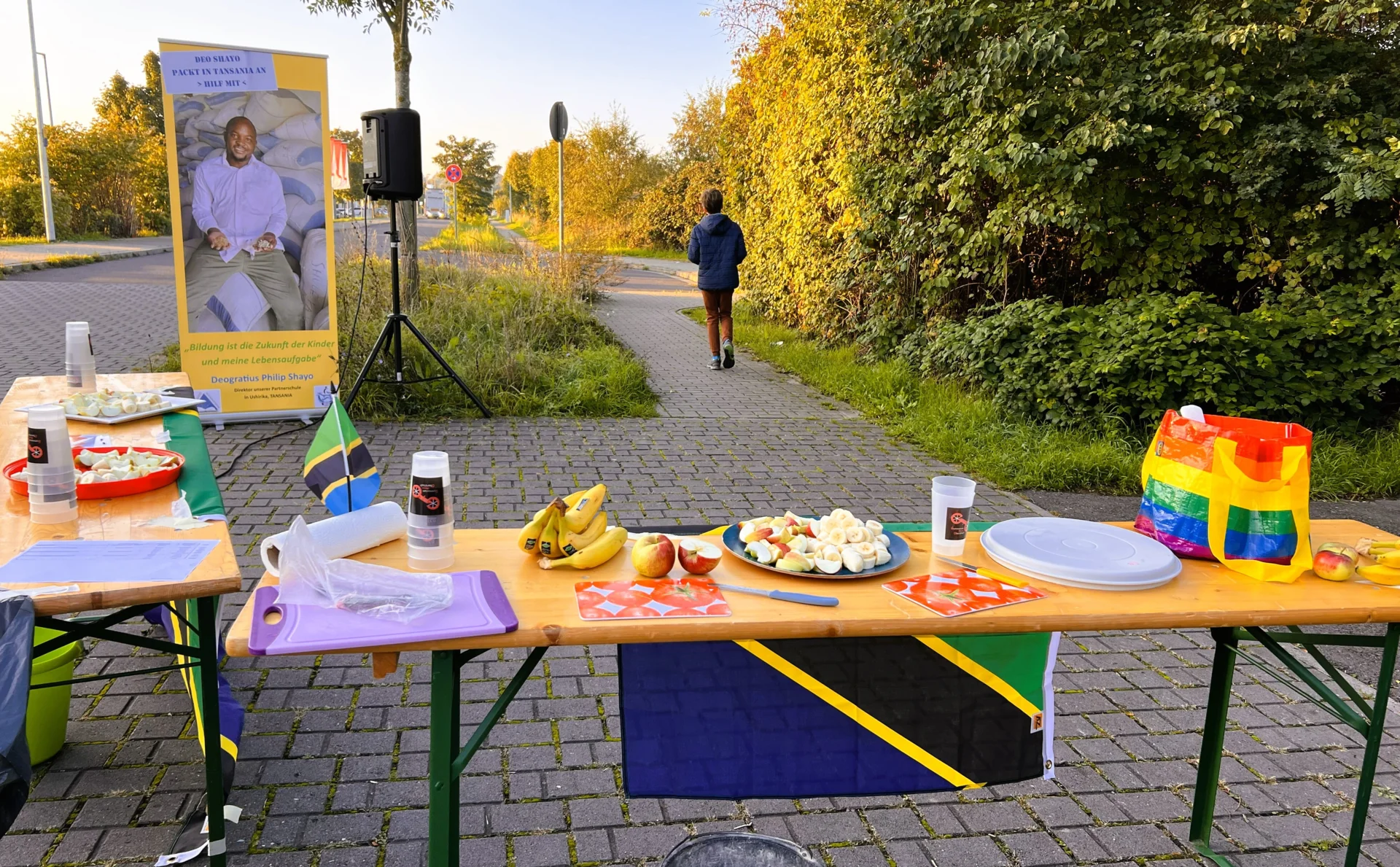 Bild: Damit jede*r sein Ziel erreicht, ein kleiner Snack.
