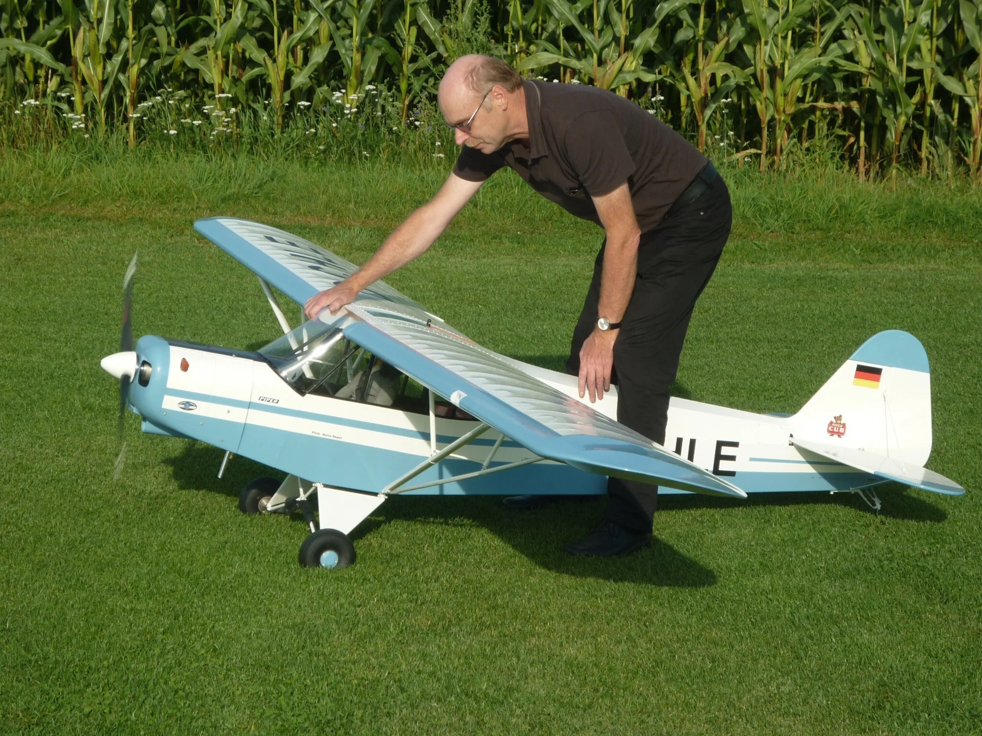 Foto der Galerie: Jungfernflug einer Piper PA-18 (Heinz Depel +)