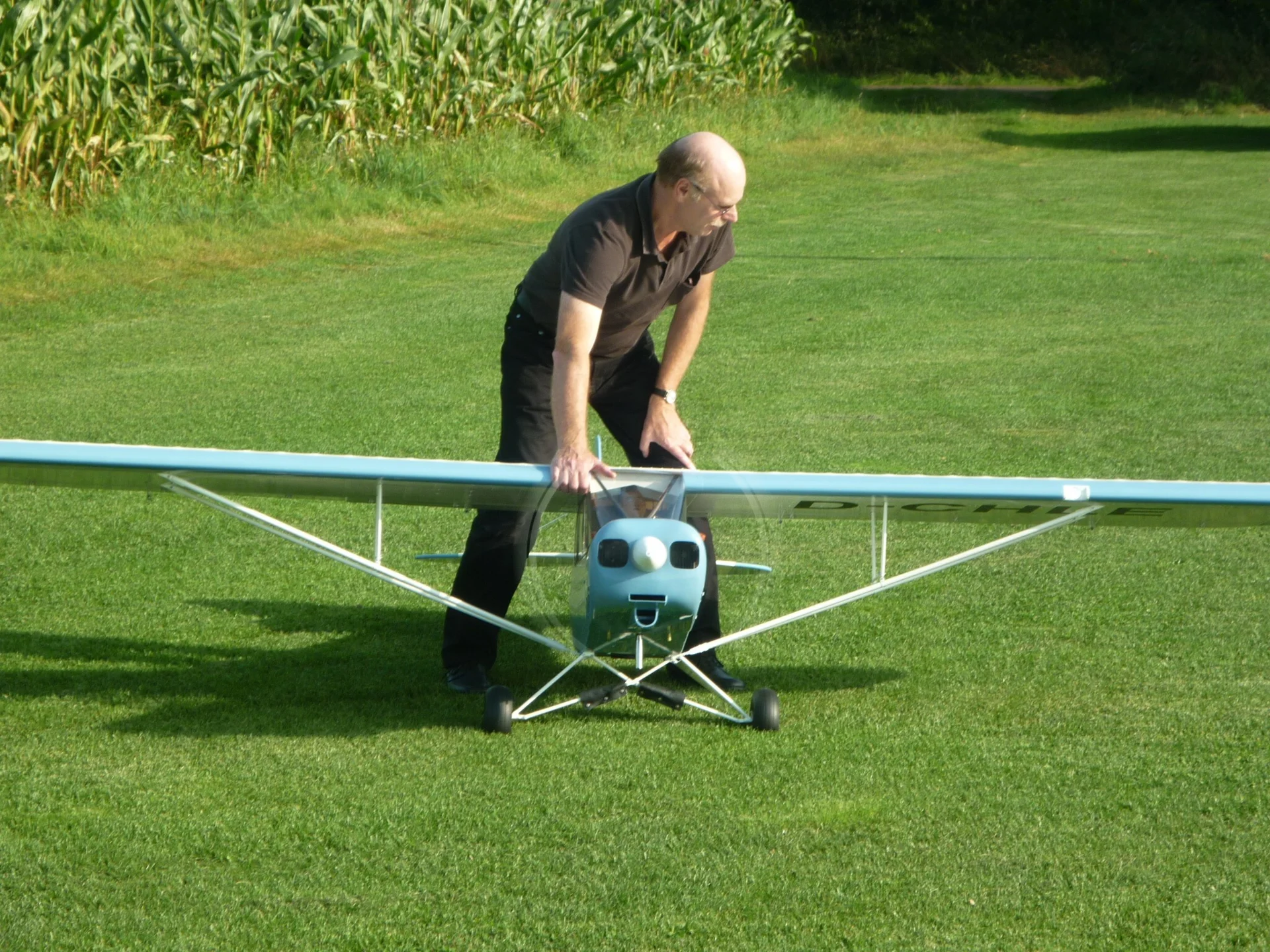 Foto der Galerie: Jungfernflug einer Piper PA-18 (Heinz Depel +)