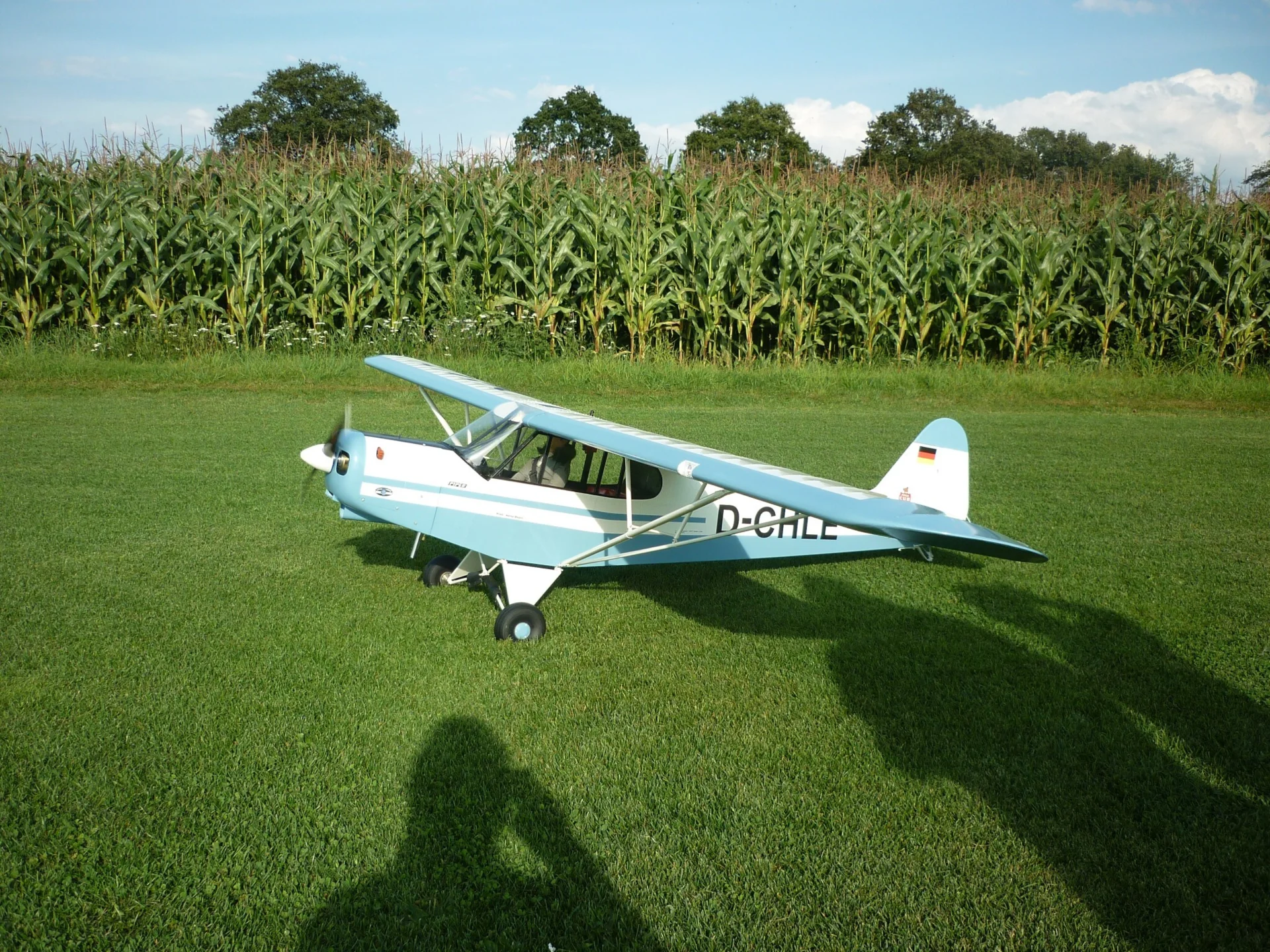 Foto der Galerie: Jungfernflug einer Piper PA-18 (Heinz Depel +)