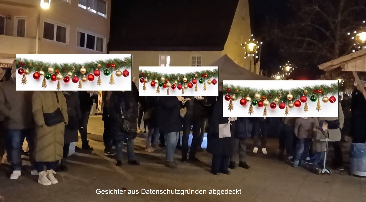 Bild: Ja, es waren auch so spät noch Zuhörer da!