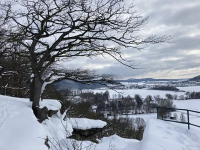 Vorschaubild: Blick zur Leuchtenburg im Winter