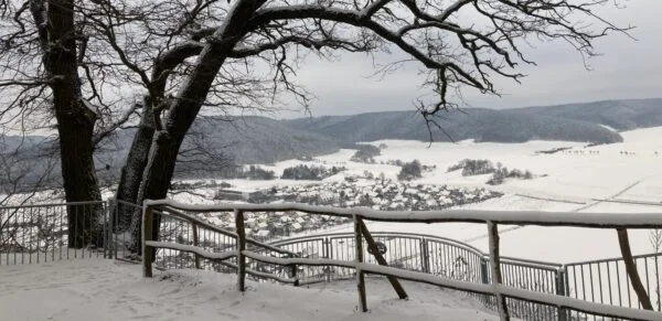 Bild: Bastei im Winter